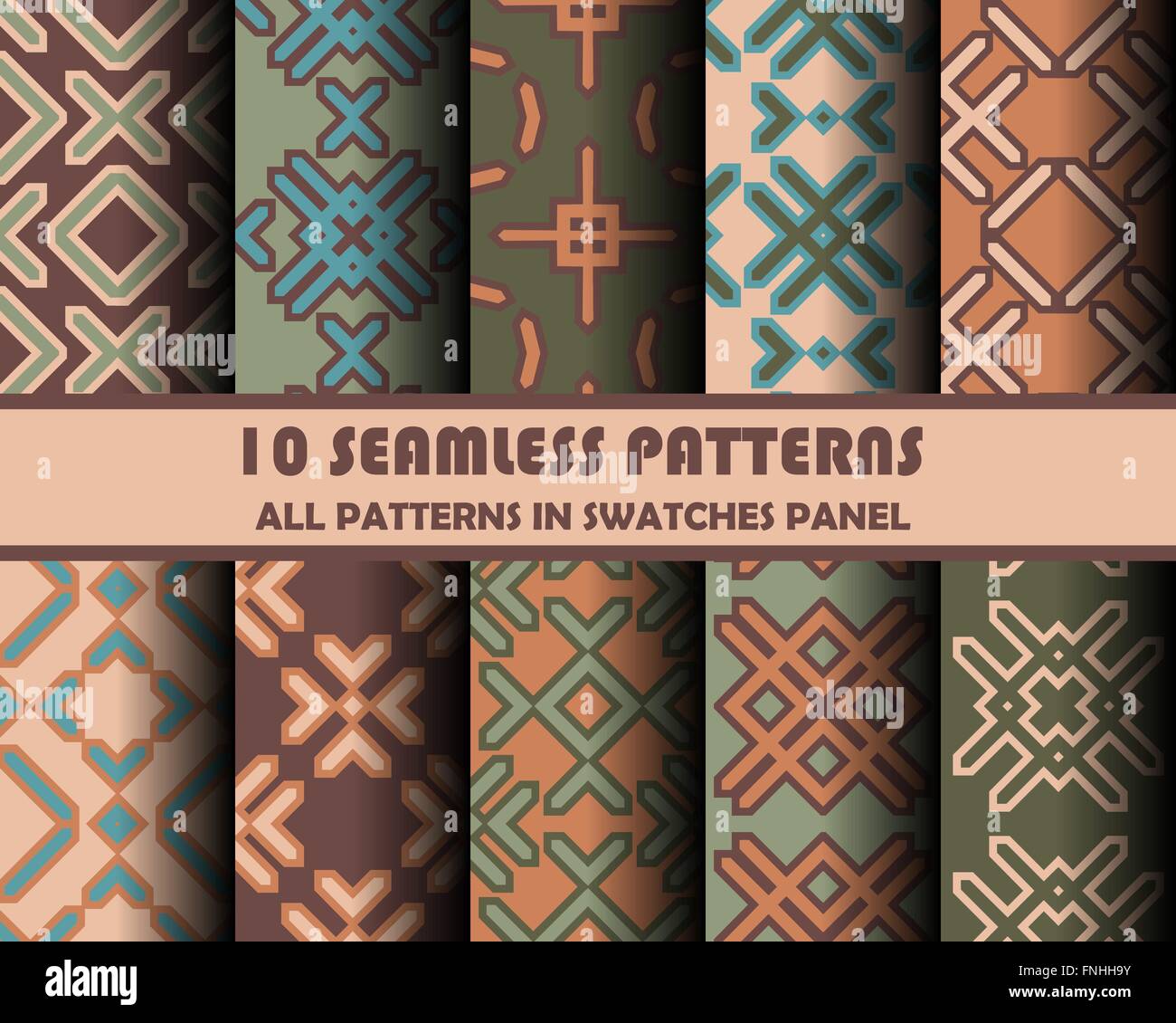 vector set of geometric patterns for design Stock Vector Image & Art ...