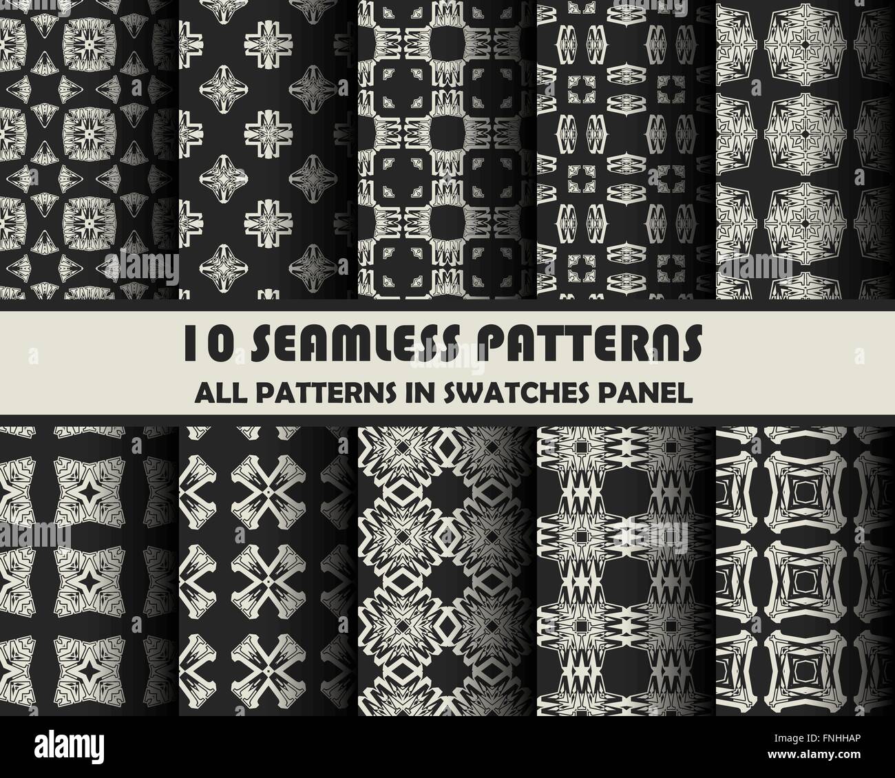 vector set of geometric patterns for design Stock Vector Image & Art ...