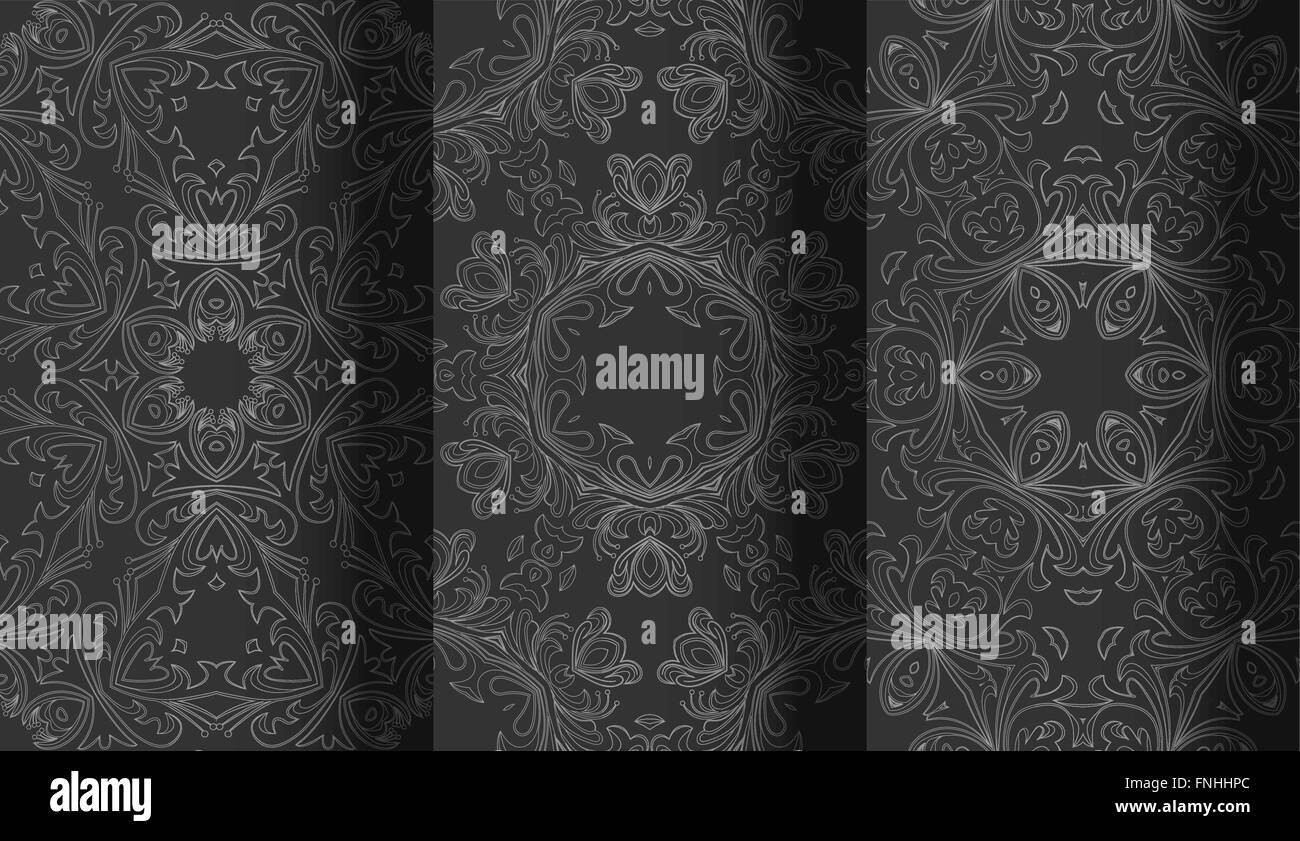 Set texture patterns Black and White Stock Photos & Images - Alamy