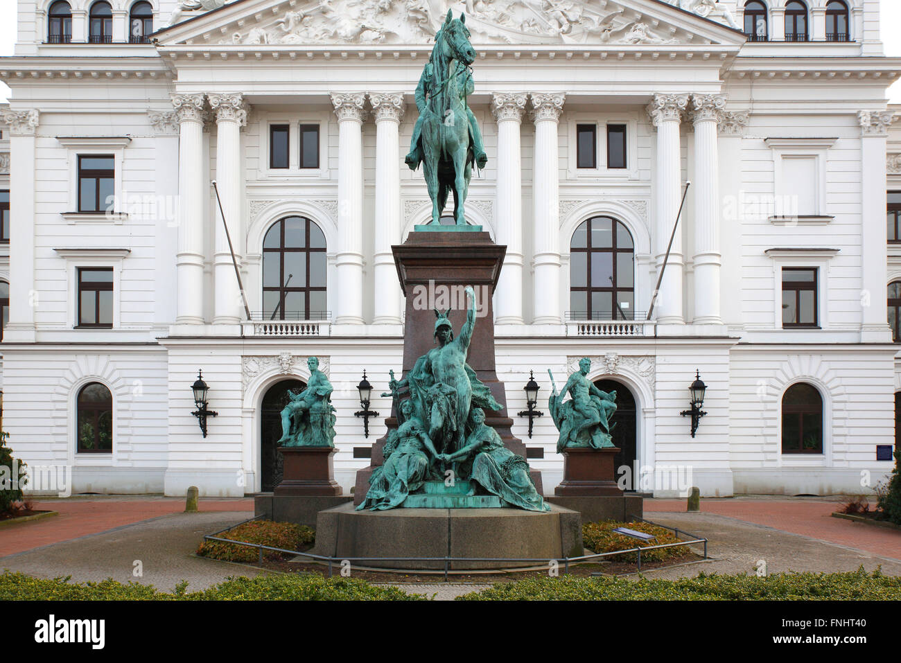 City hall Altona, built 1898, emperor William memorial, Platz der