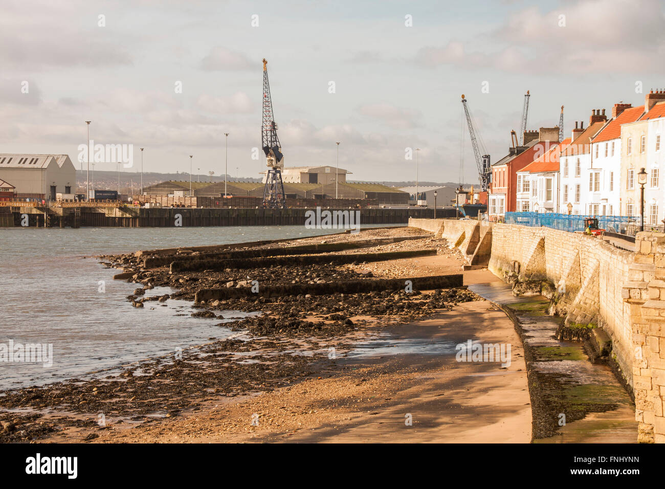 A view of the Headland at Hartlepool in north east England showing the
