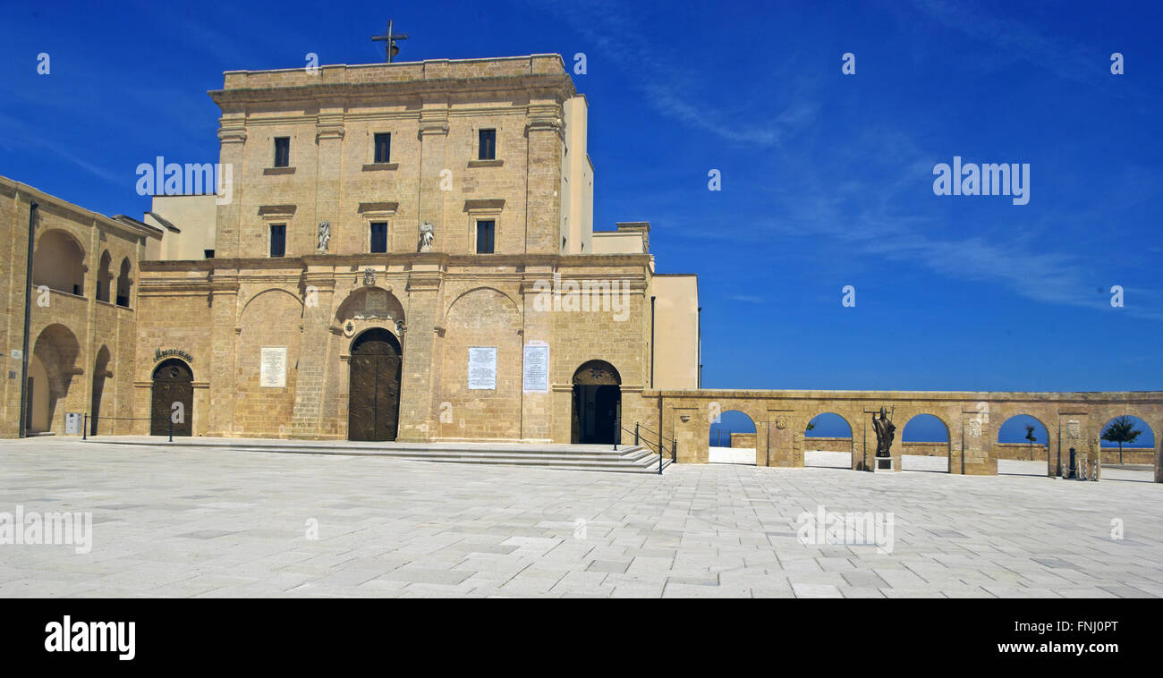 Pietro E Paolo Church, Basilica Pontificia, Capo Santa Maria Di Leuca, Puglia, South Italy Stock Photo