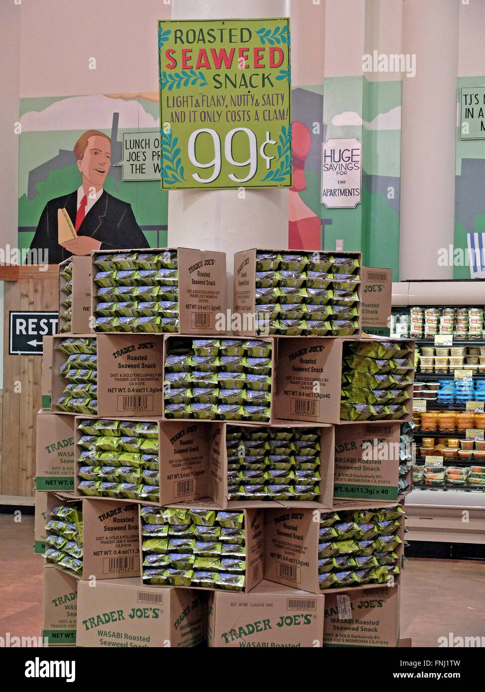 Wasabi roasted Seaweed snacks for sale at Trader Joe's on Sixth Avenue