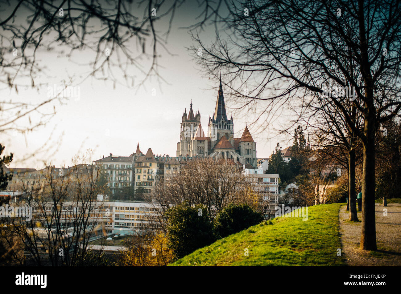 City of Lausanne (Schwitzerland Canton Waadt), on March 11, 2016. Photo: picture alliance/Robert Schlesinger Stock Photo