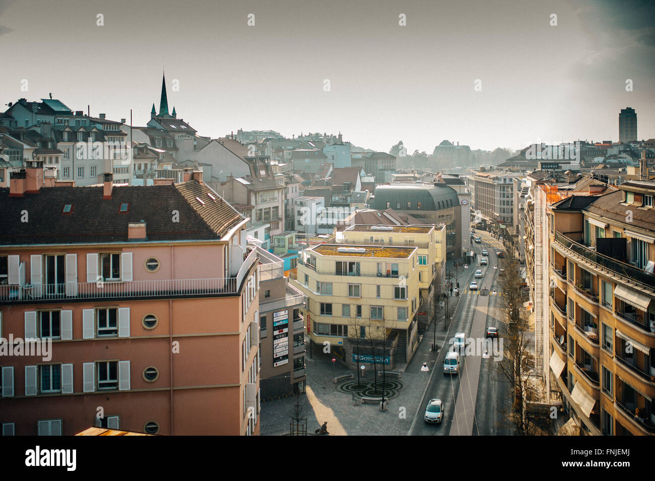 City of Lausanne (Schwitzerland Canton Waadt), on March 11, 2016. Photo: picture alliance/Robert Schlesinger Stock Photo