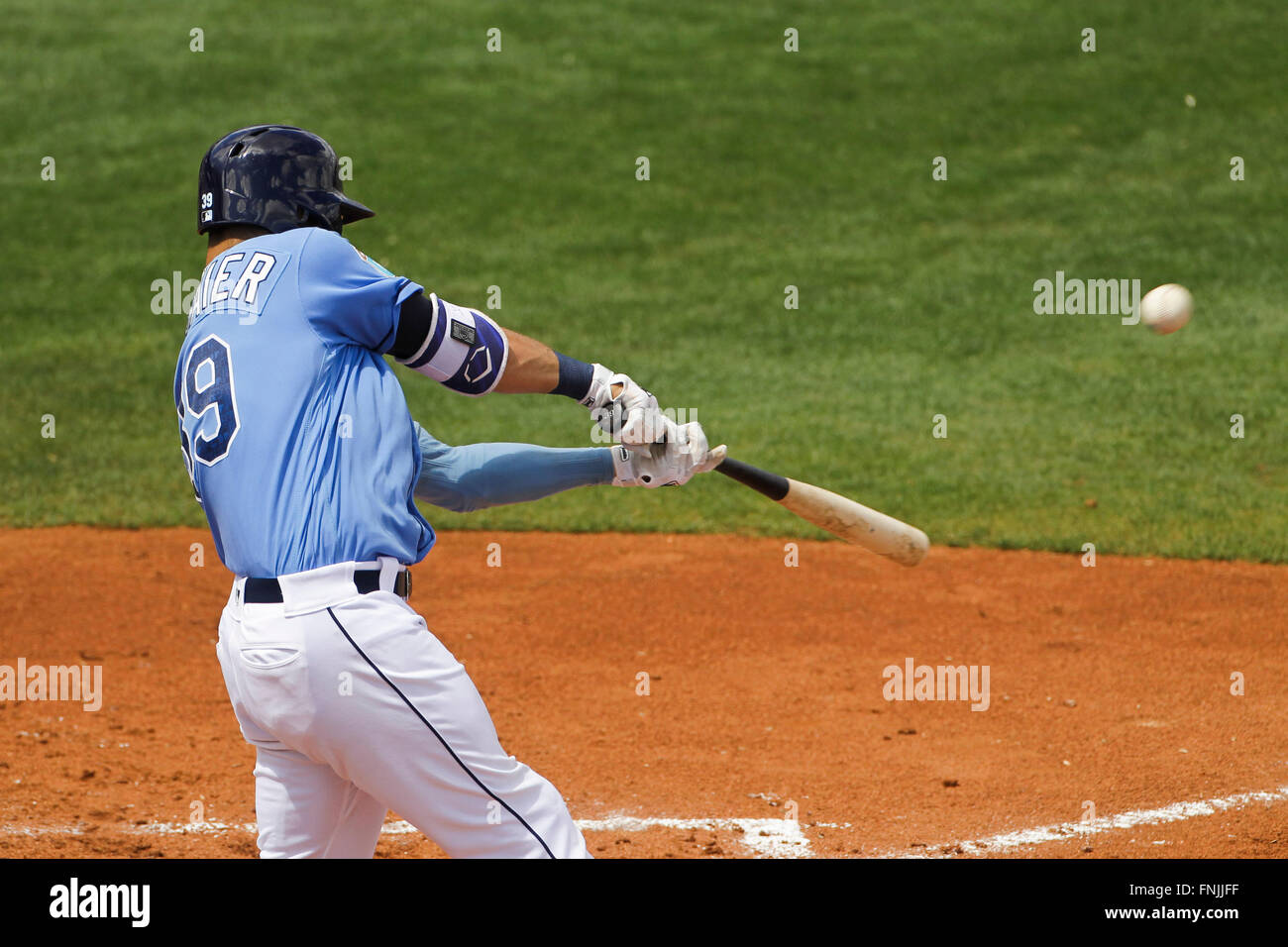 St. Petersburg, FL. USA; Tampa Bay Rays shortstop Wander Franco (5)  celebrates with center fielder Kevin Kiermaier (39) after his walk-off  homer in t Stock Photo - Alamy