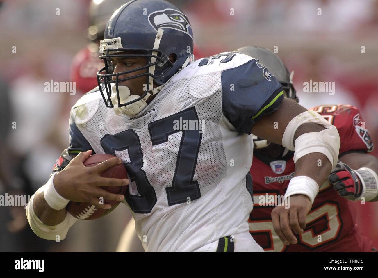 Photo: Seattle Seahawks' running back Leon Washington celebrates