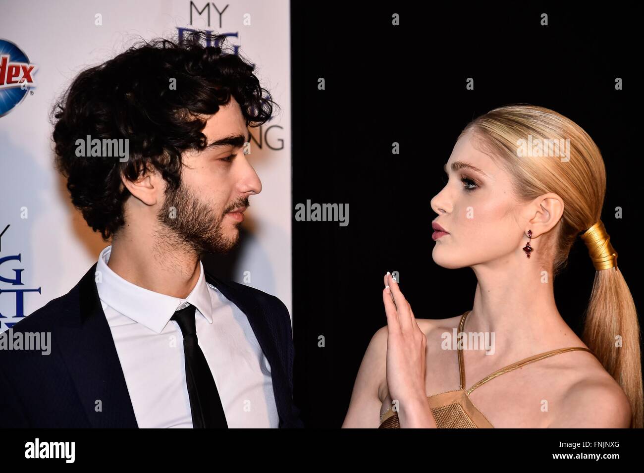 New York, NY, USA. 15th Mar, 2016. Alex Wolff, Elena Kampouris at arrivals for MY BIG FAT GREEK WEDDING 2 Premiere, AMC Loews Lincoln Sqaure, New York, NY March 15, 2016. Credit:  Steven Ferdman/Everett Collection/Alamy Live News Stock Photo