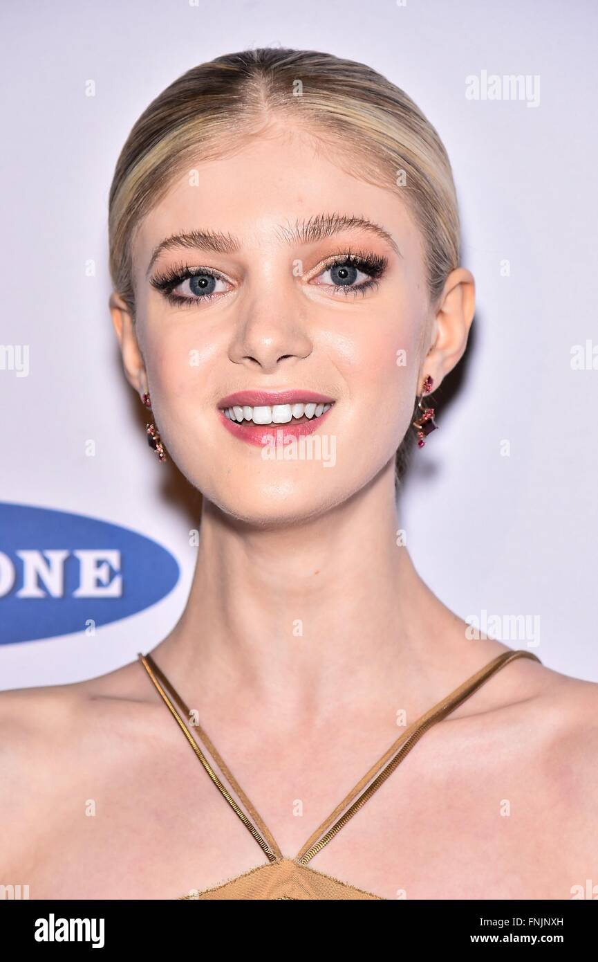 New York, NY, USA. 15th Mar, 2016. Elena Kampouris at arrivals for MY BIG FAT GREEK WEDDING 2 Premiere, AMC Loews Lincoln Sqaure, New York, NY March 15, 2016. Credit:  Steven Ferdman/Everett Collection/Alamy Live News Stock Photo