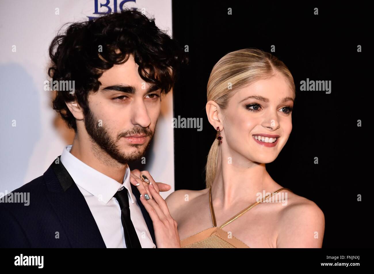 New York, NY, USA. 15th Mar, 2016. Alex Wolff, Elena Kampouris at arrivals for MY BIG FAT GREEK WEDDING 2 Premiere, AMC Loews Lincoln Sqaure, New York, NY March 15, 2016. Credit:  Steven Ferdman/Everett Collection/Alamy Live News Stock Photo