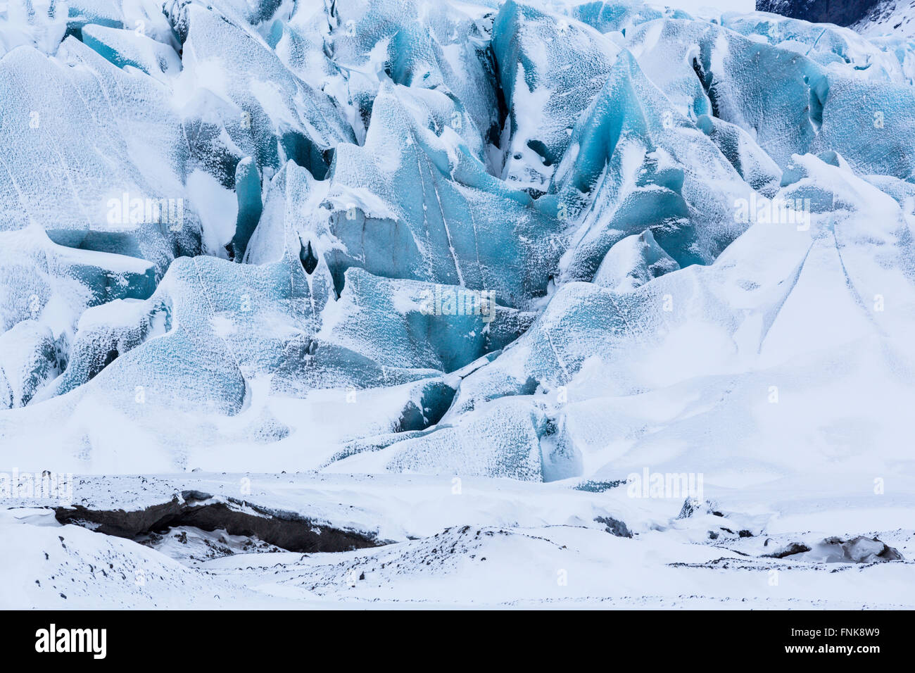 Skaftafellsjökull, Glacier, Skaftafell Nationalpark, Iceland Stock ...