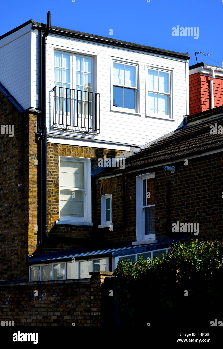 London NW6, Queen's Park, Victoria Road, Loft Conversion Stock Photo