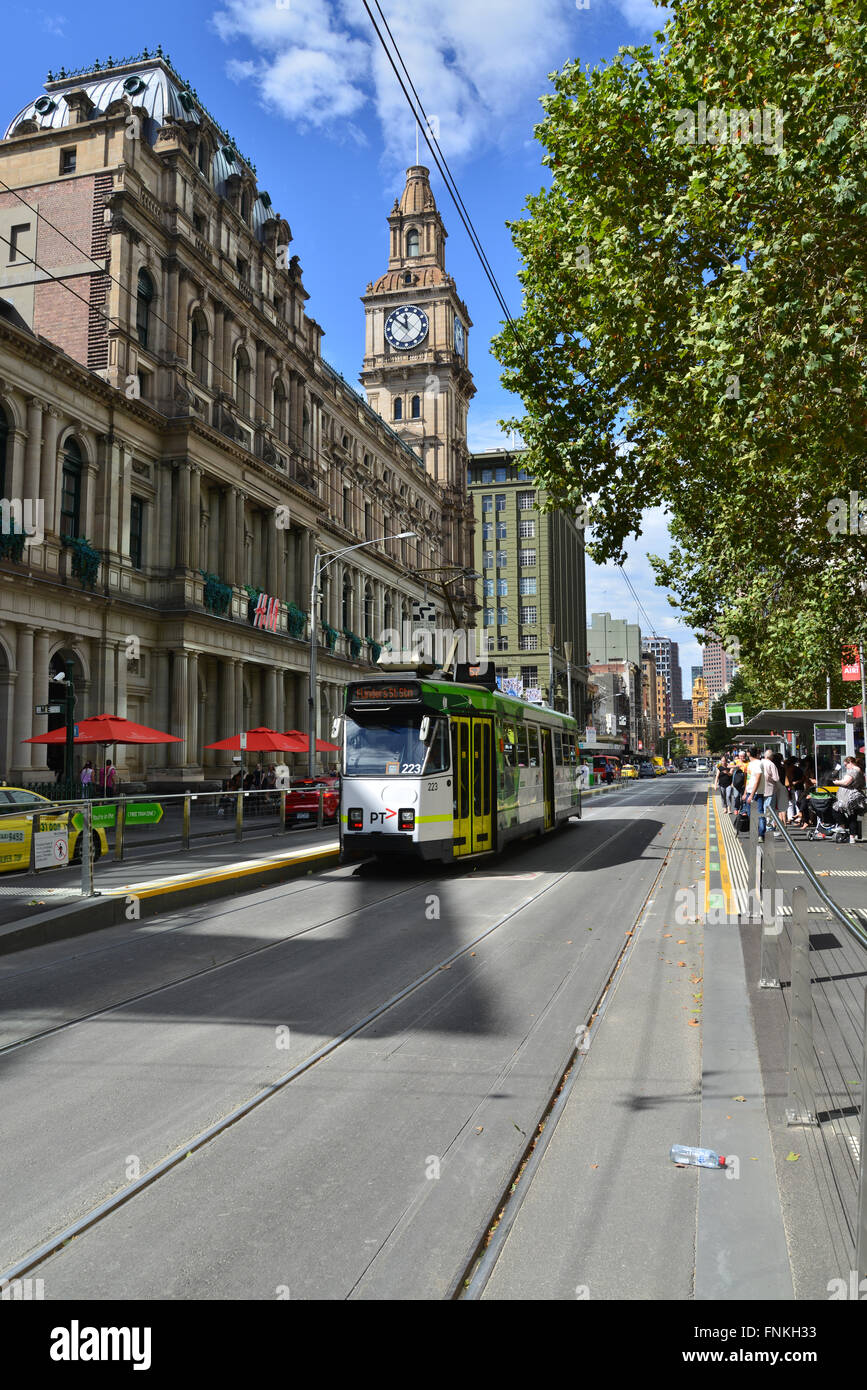 Australia, Victoria, Melbourne, Tram Stock Photo