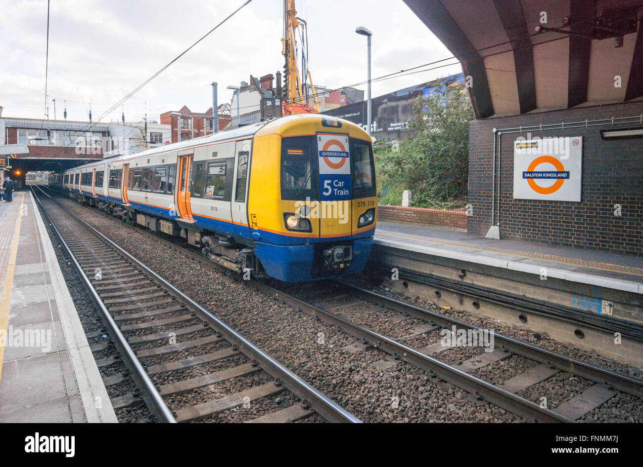 kingsland Road, London overground, Dalston Stock Photo Alamy
