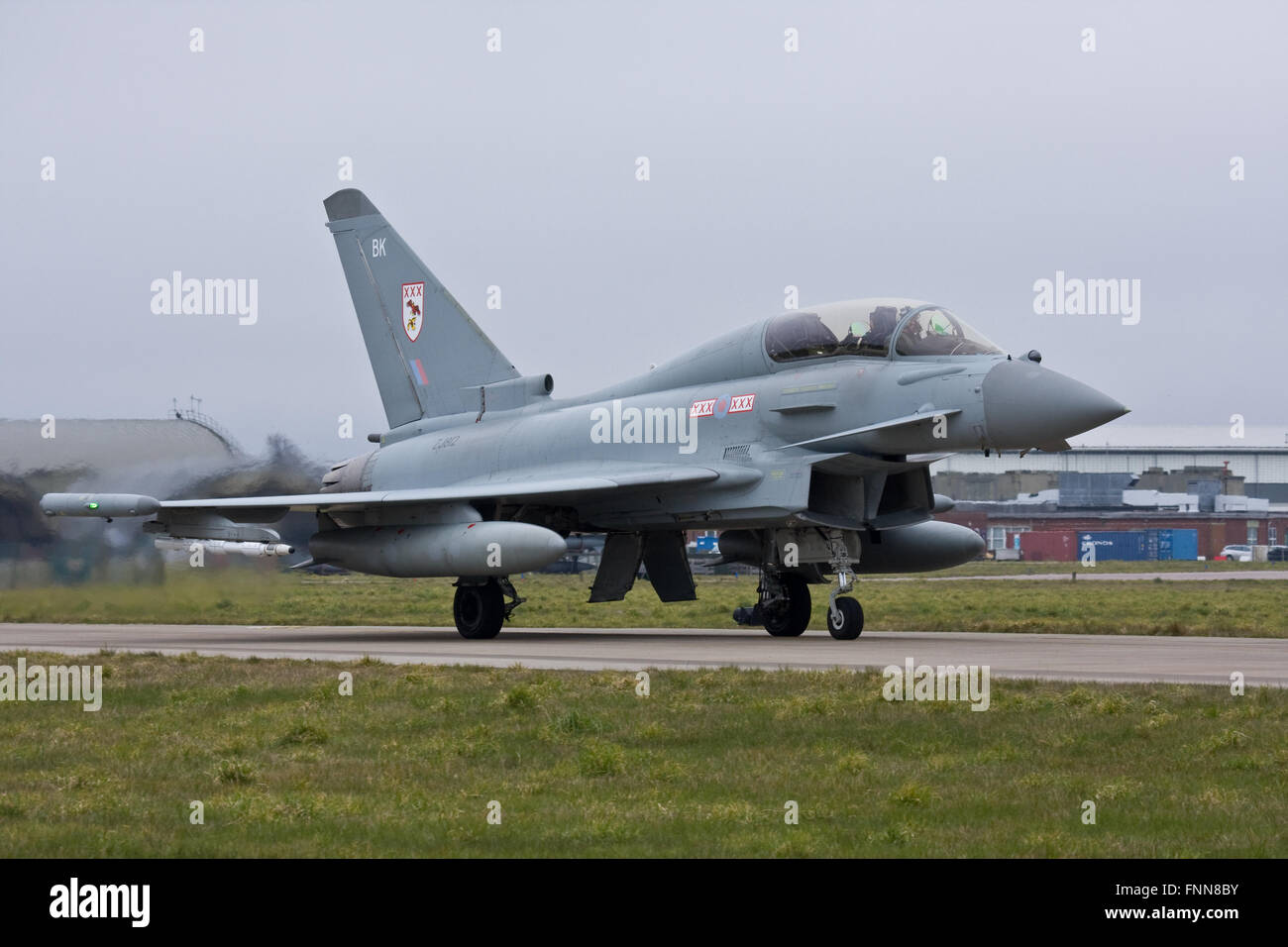 Typhoon ZJ812/BK No.29(R) Squadron, RAF Stock Photo