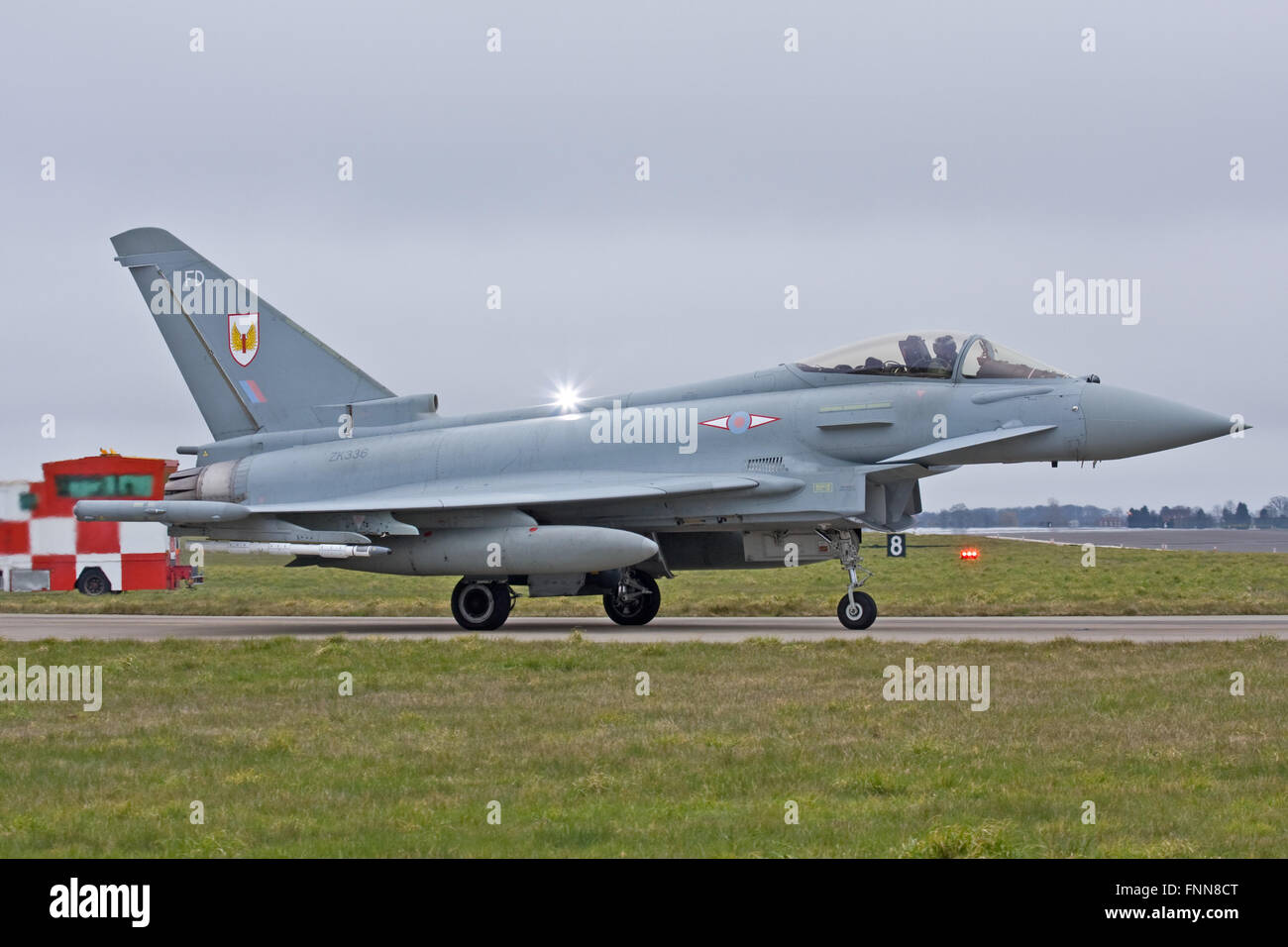 Typhoon ZK336/FD No.1(F) Squadron, RAF Stock Photo