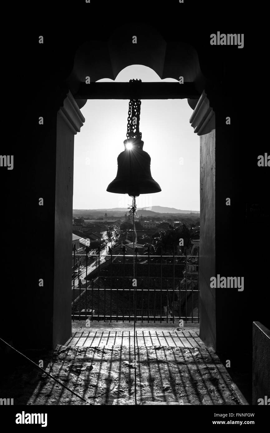 Bell in the bell tower of a church Stock Photo Alamy