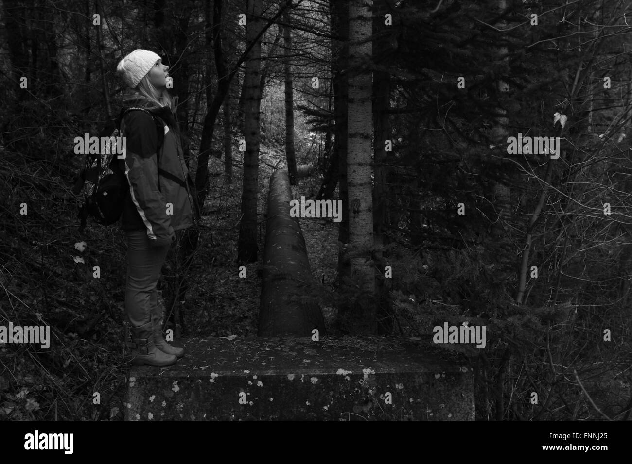 Hike woman Black and White Stock Photos & Images - Alamy