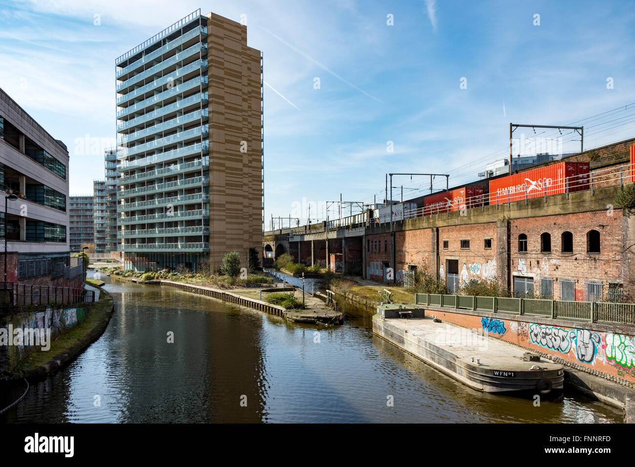 One of the St. Island apartment blocks, and the Bridgewater
