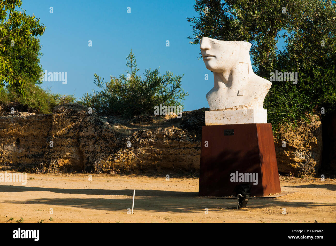 Sulla Riva Sulla Riva. Marble statue by Igor Mitoraj. Valley of the Temples ...
