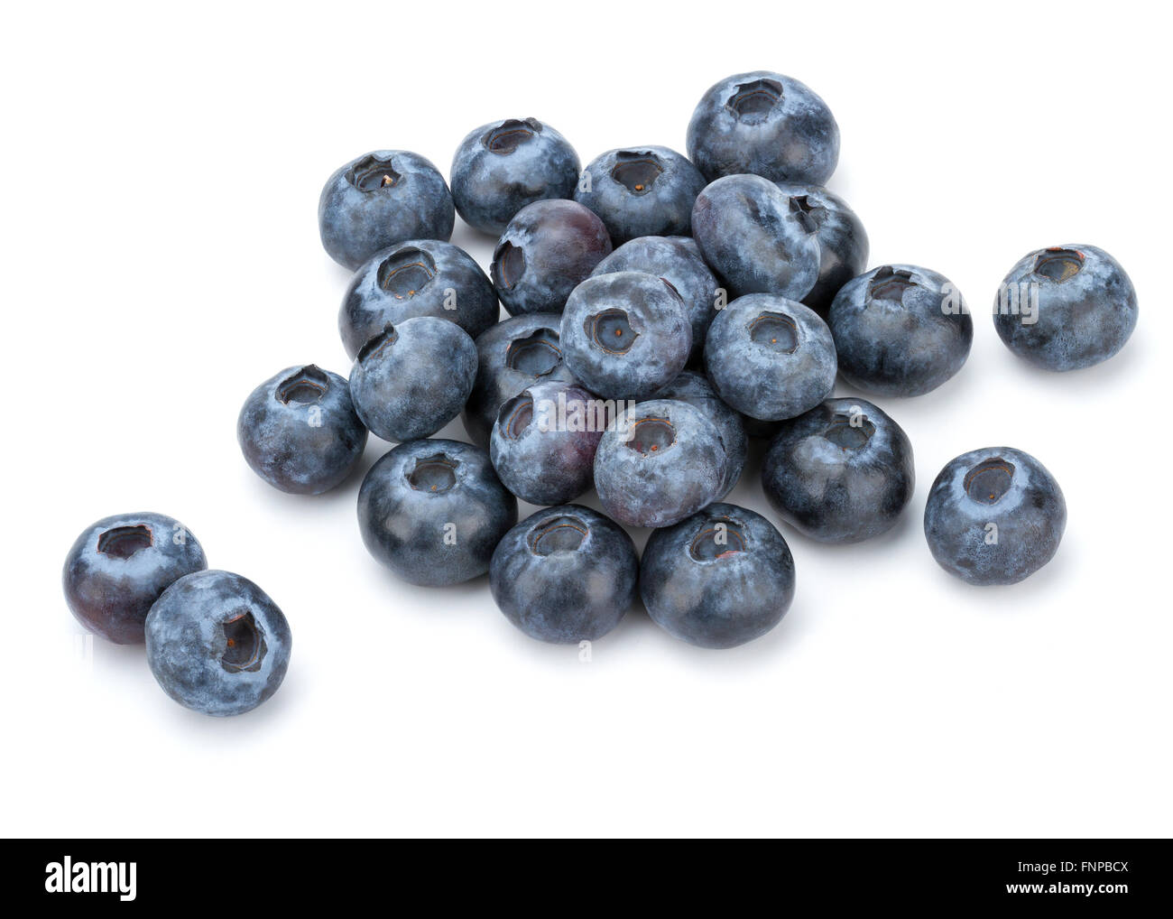 A Pile Of Fresh Blueberry Isolated On White Background Stock Photo - Alamy