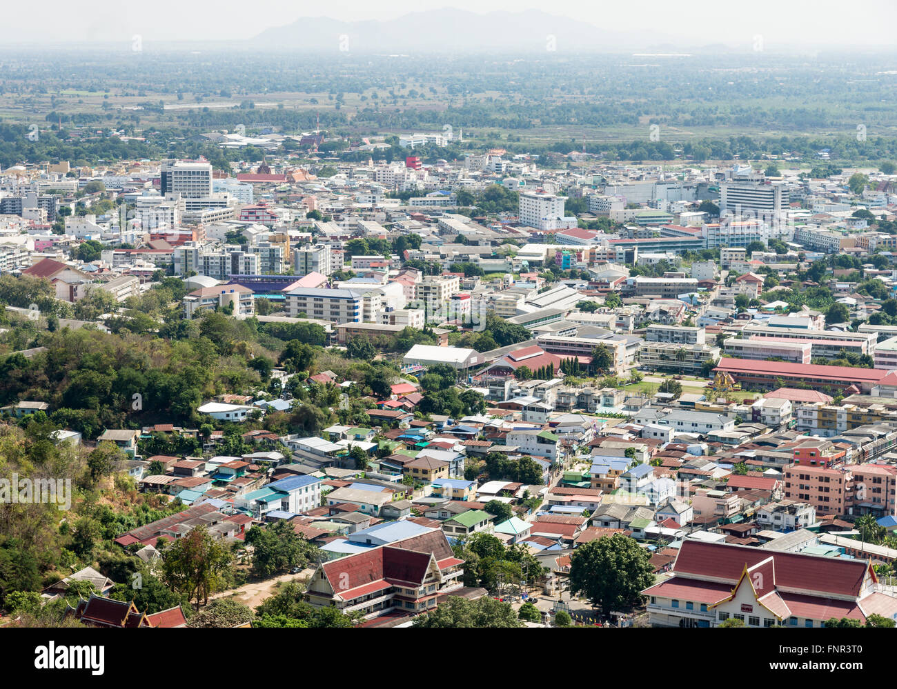 Large development city in the northrern of Thailand. Stock Photo