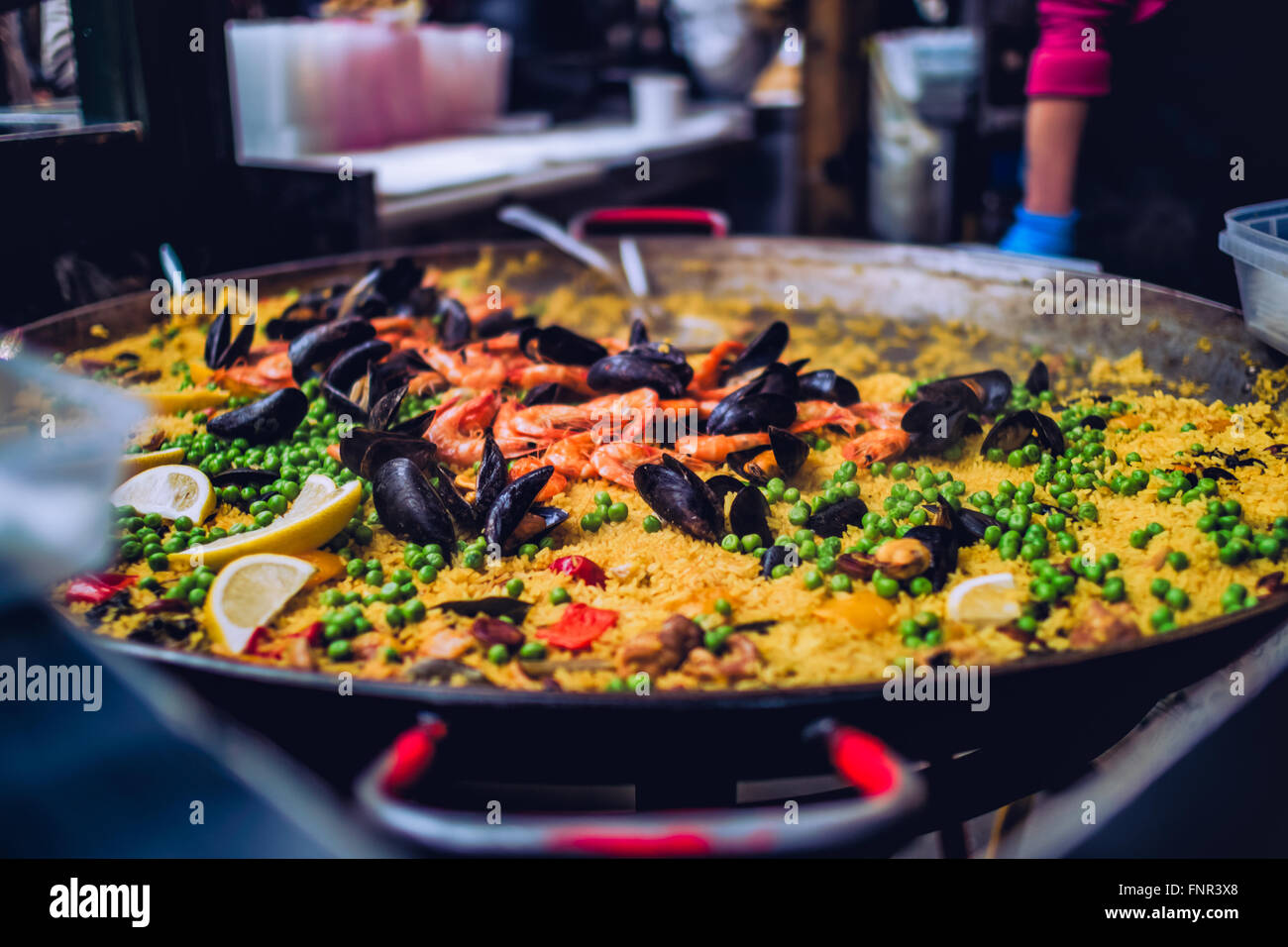 Paella at Borough Market Stock Photo Alamy