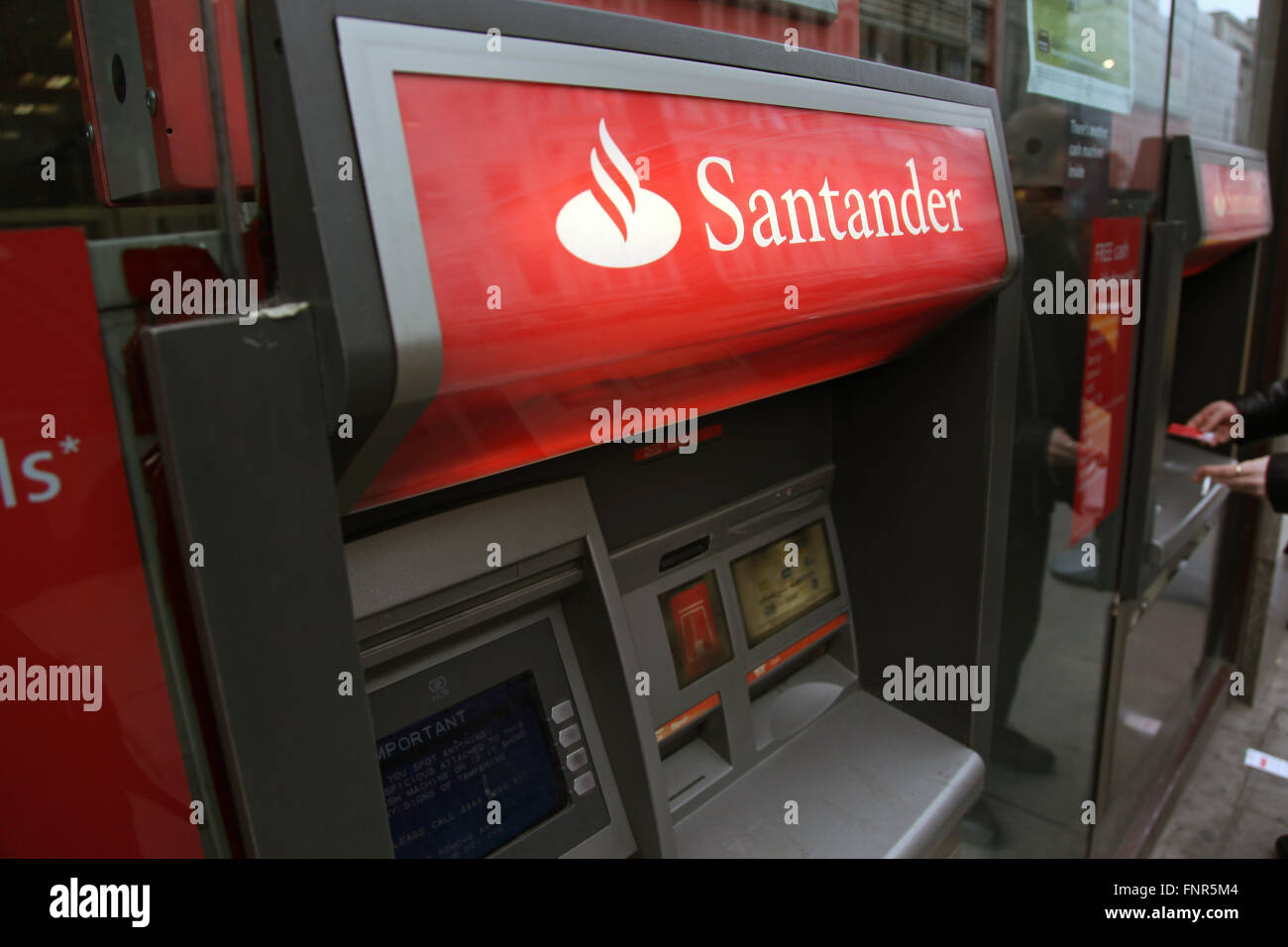 Nearest santander cash machine
