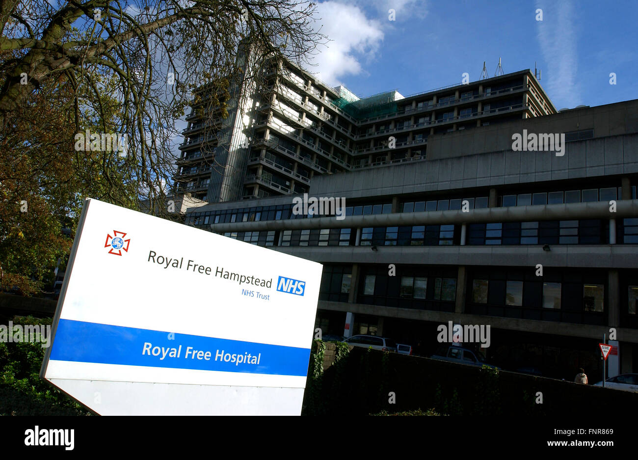 The Royal Free Hospital Hampstead London NHS Trust . Stock Photo