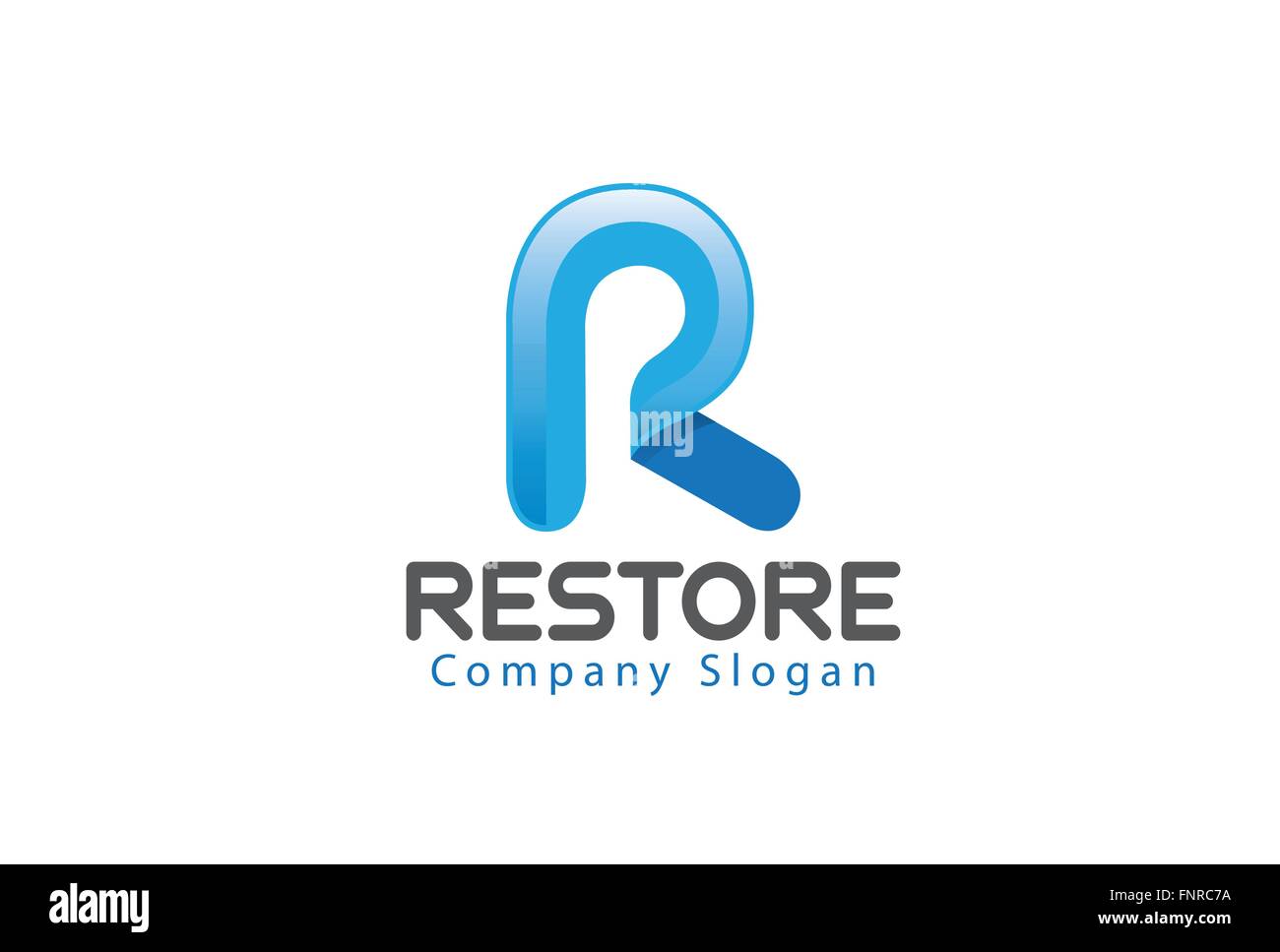 R Letter Design Illustration Stock Vector