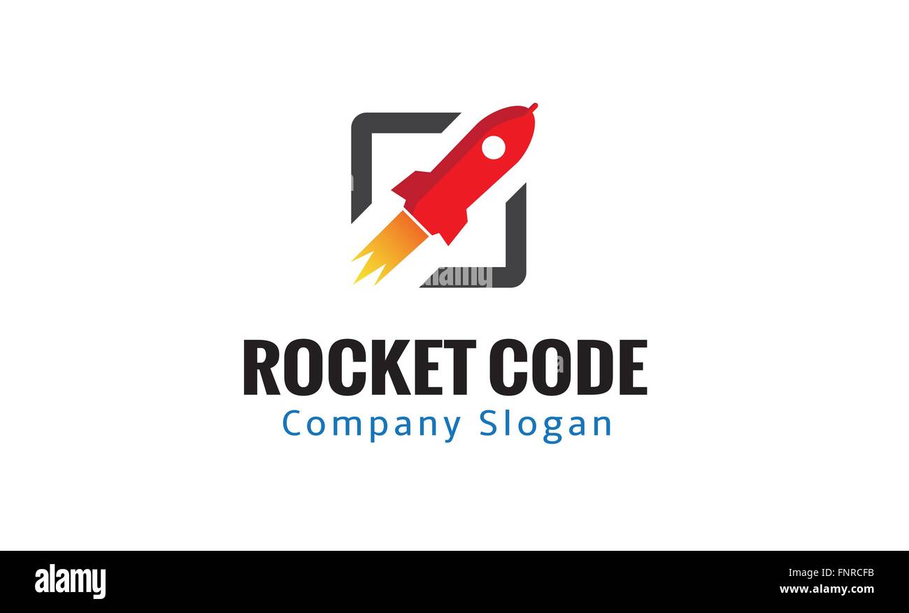 Rocket Code Design Illustration Stock Vector