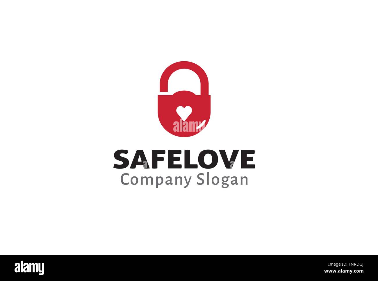 Safe Love Design Illustration Stock Vector