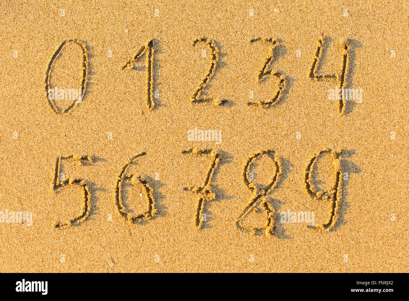 Zero to nine hi-res stock photography and images - Alamy