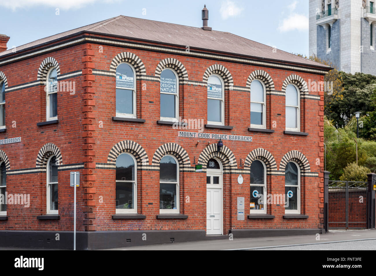 Historic Mount Cook Police Station,Wellington, North Island, New Zealand Stock Photo