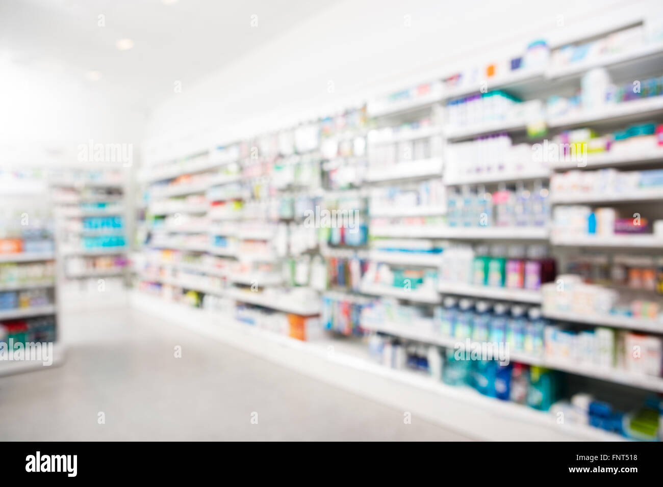 Products arranged in shelves at pharmacy Stock Photo Alamy