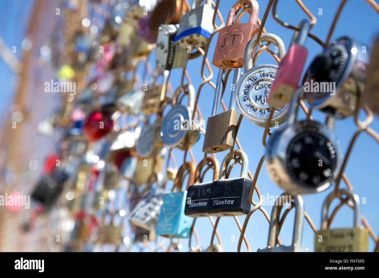 Locks of Love at Runyon Canyon, Los Angeles California Stock Photo - Alamy