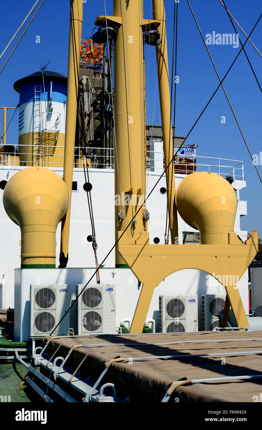 Greece, Piraeus, Museum Ship, Hellas Liberty Stock Photo