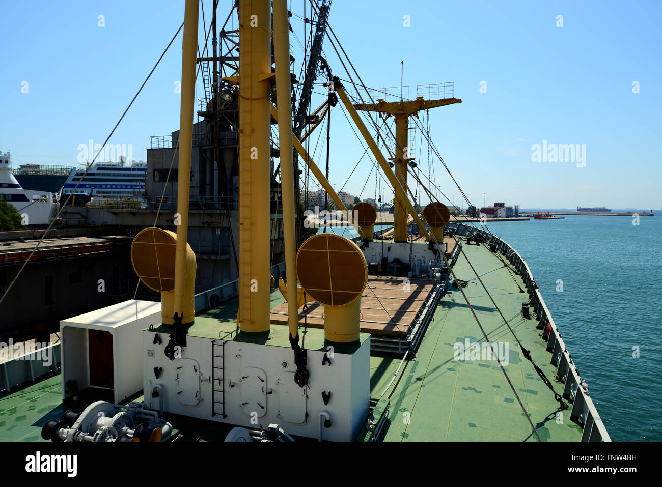 Greece, Piraeus, Museum Ship 'Hellas Liberty' Stock Photo