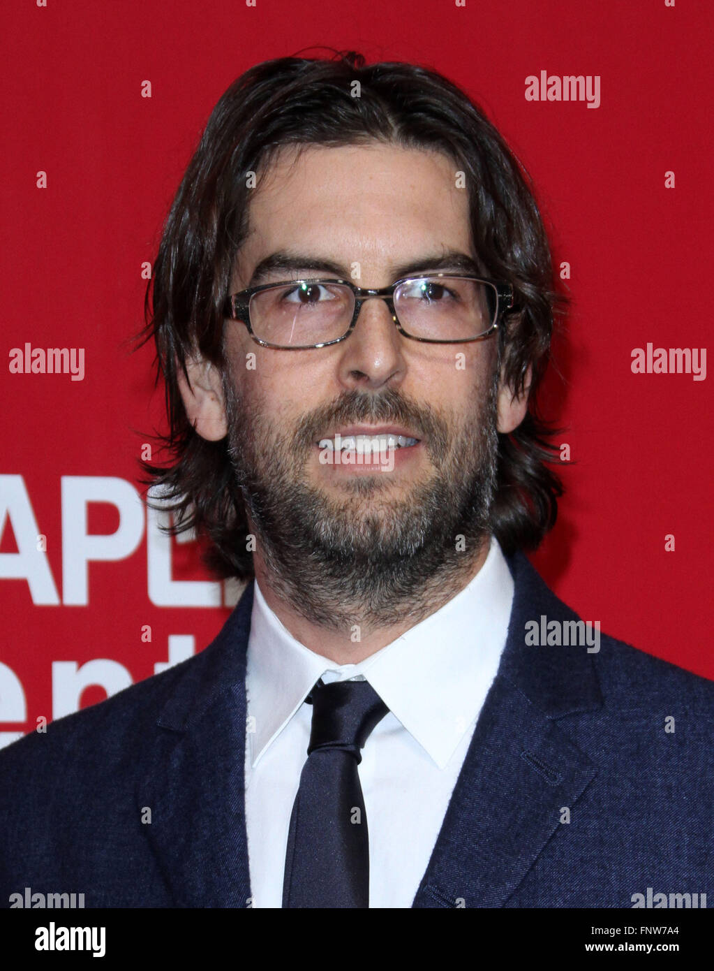 2016 MusiCares Person of the Year honoring Lionel Richie held at the Los Angeles Convention Center - Arrivals  Featuring: Rob Bourdon of Linking Park Where: Los Angeles, California, United States When: 13 Feb 2016 Stock Photo