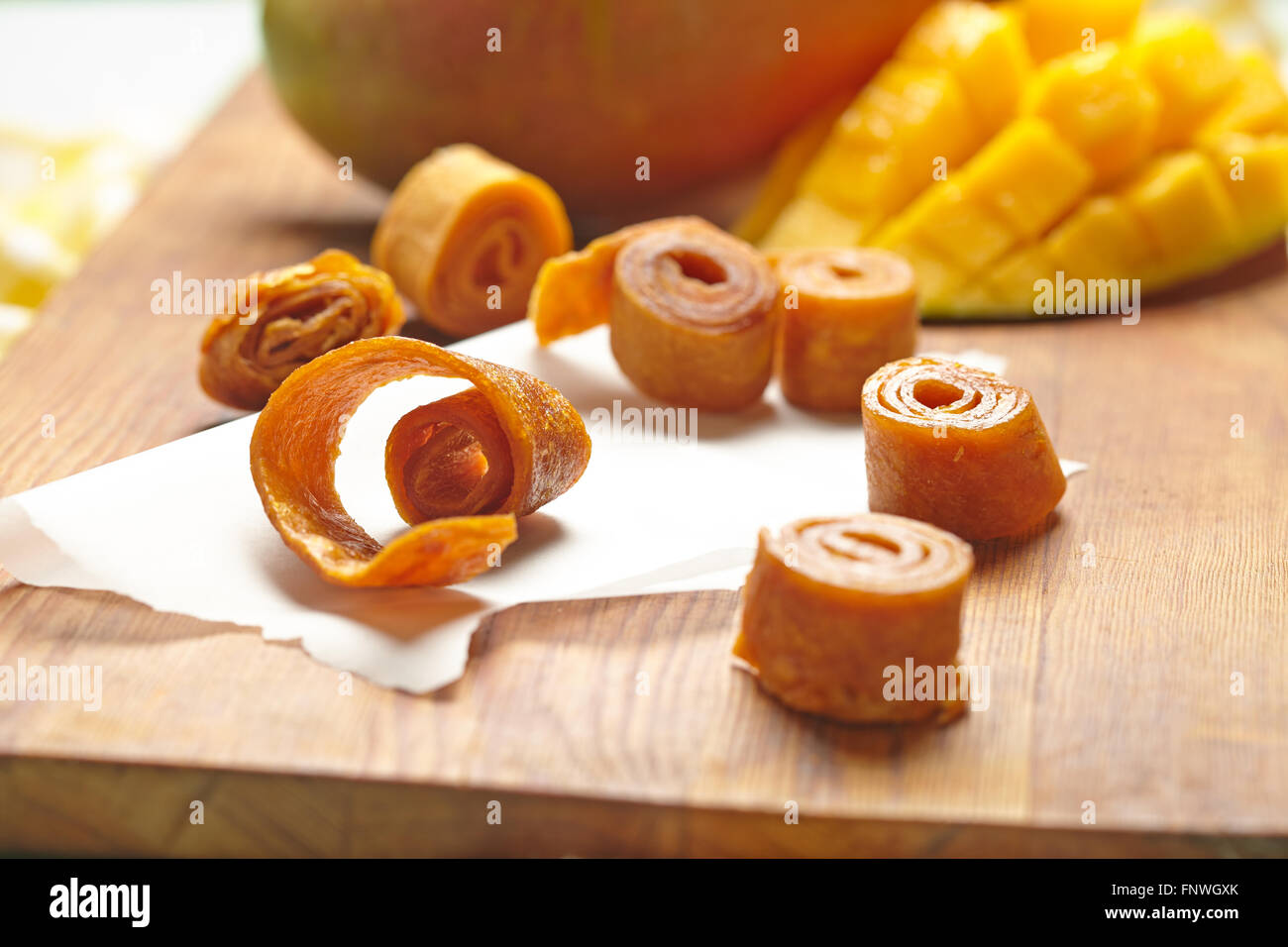 Mango fruit leather Stock Photo Alamy