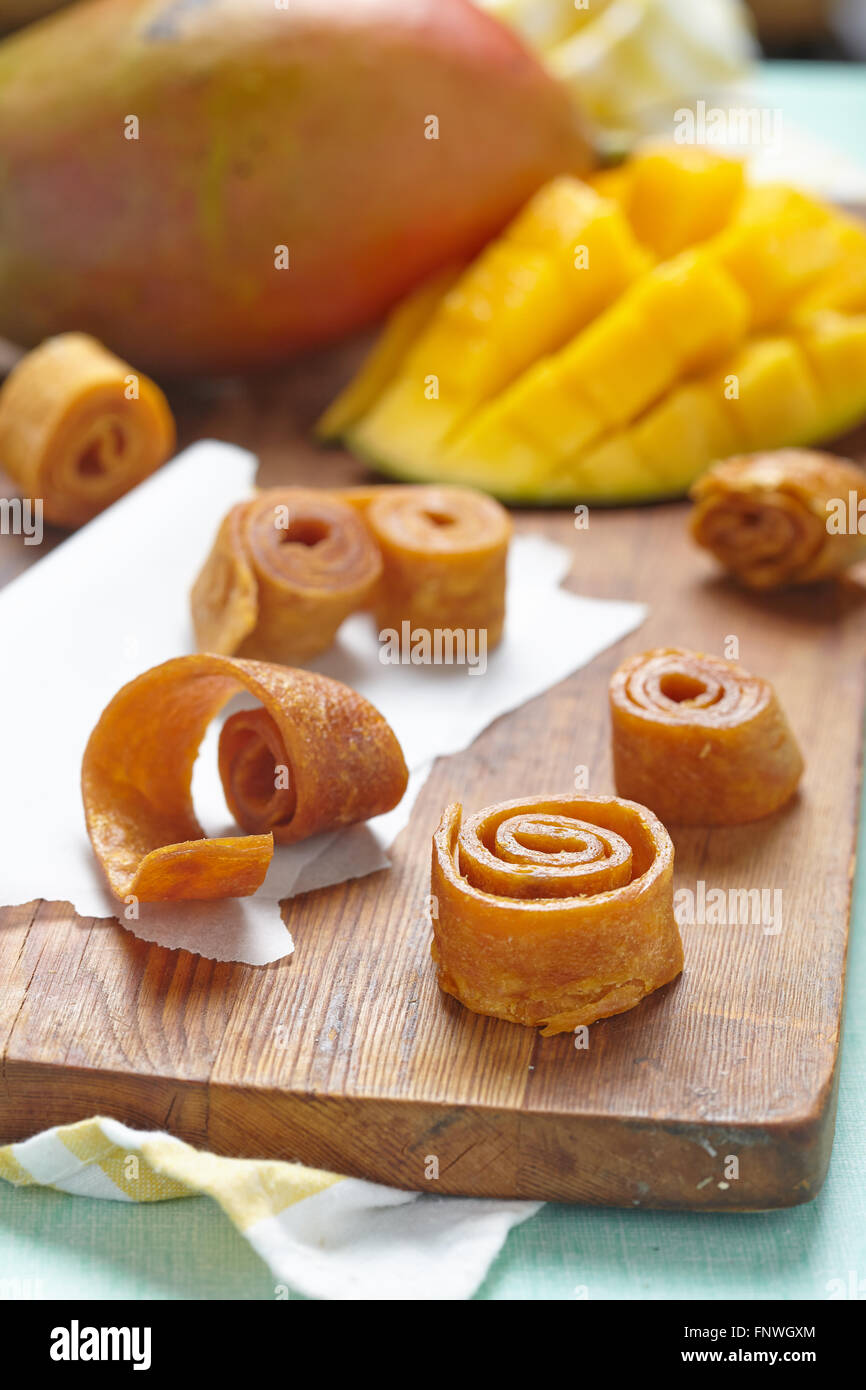 Mango fruit leather Stock Photo Alamy
