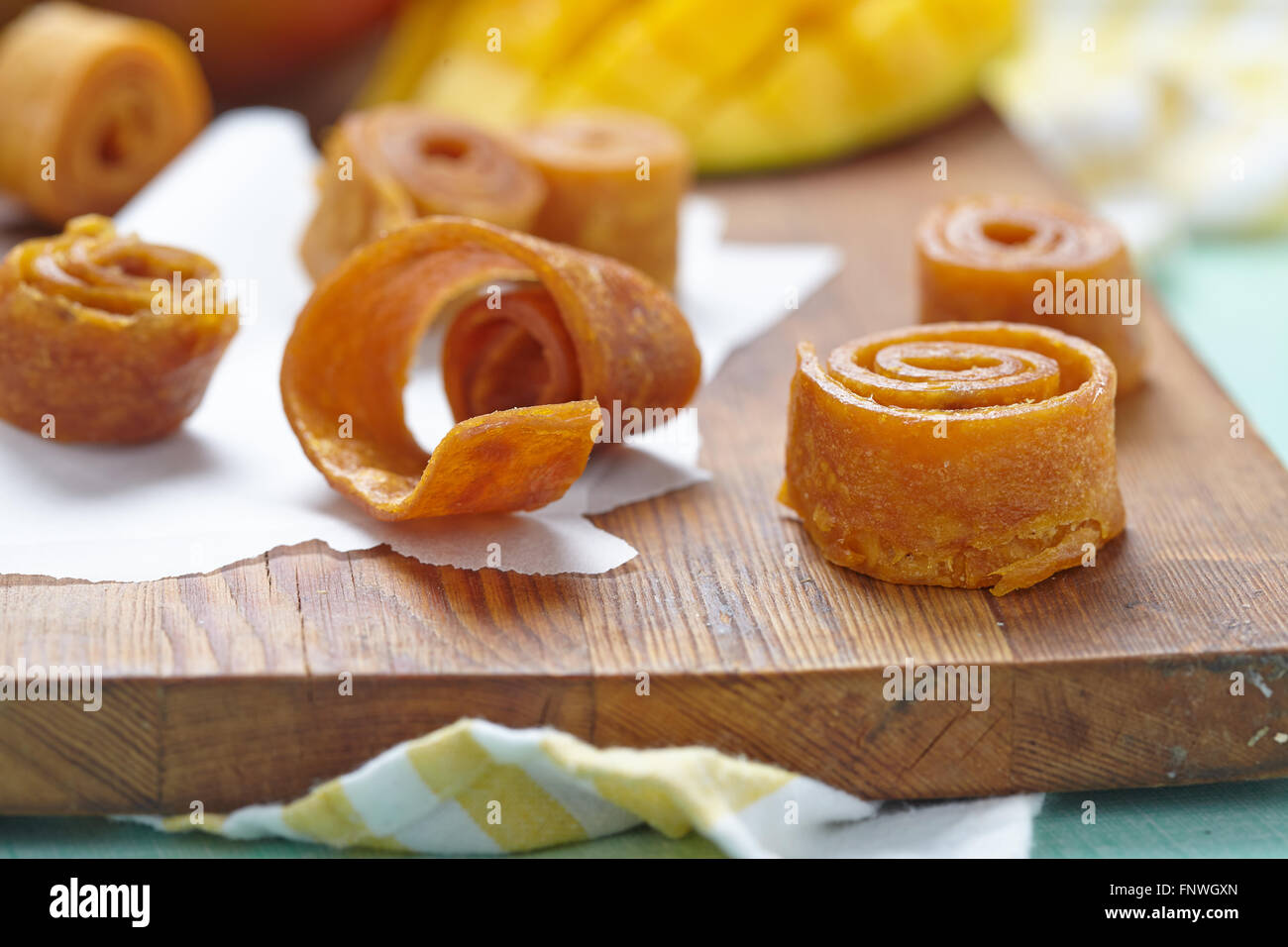 Mango fruit leather Stock Photo Alamy