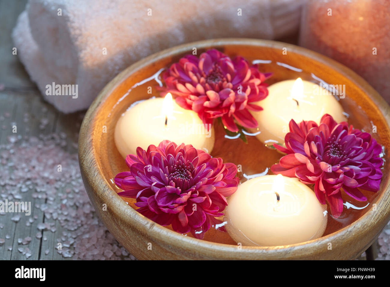 flowers in water Stock Photo Alamy