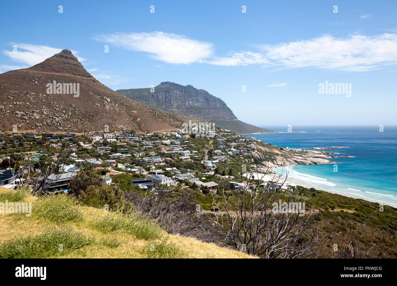 Llandudno Beach and Suburb in Cape Town South Africa Stock Photo Alamy