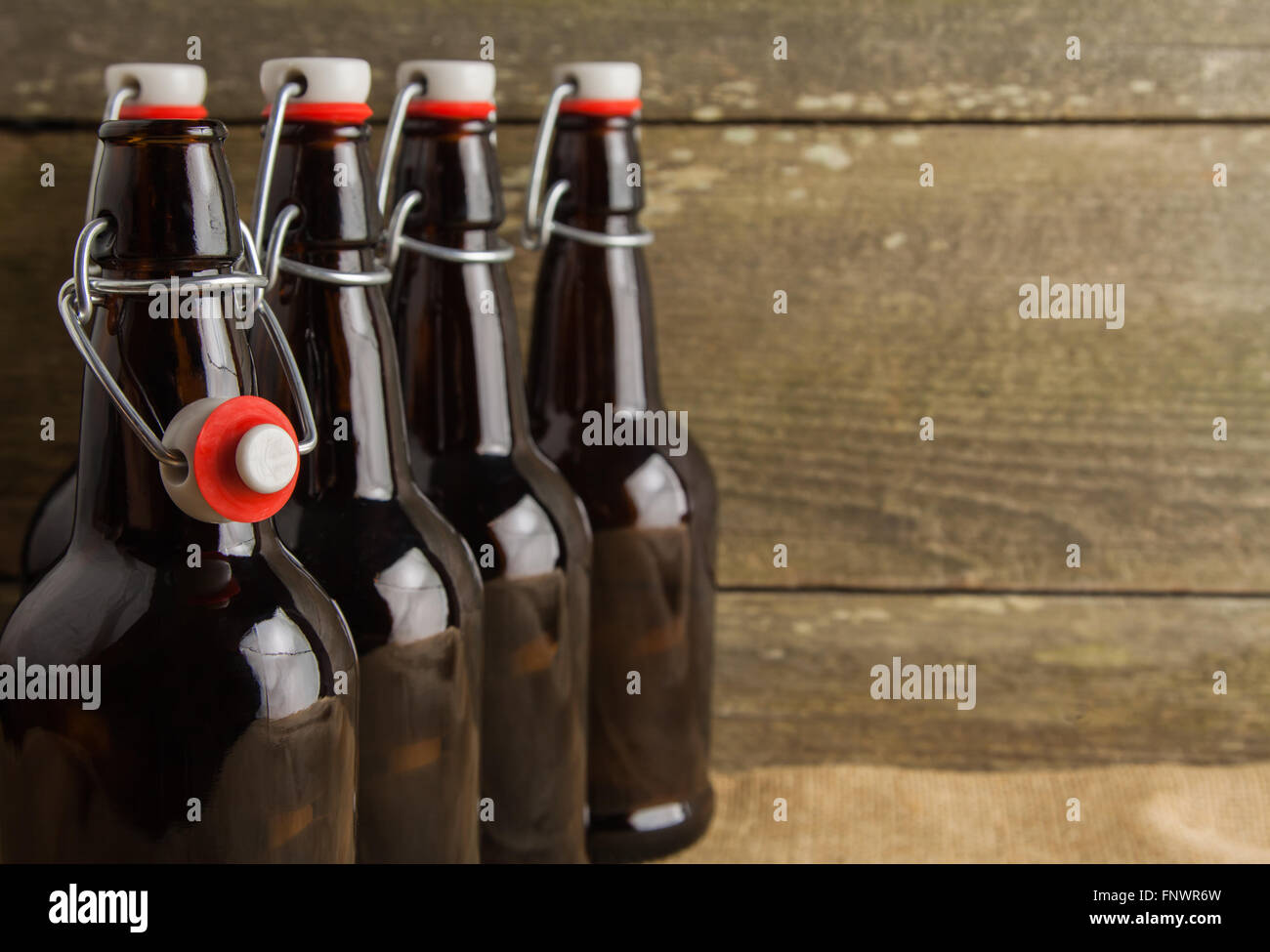 home brew easy cap beer bottles Stock Photo Alamy