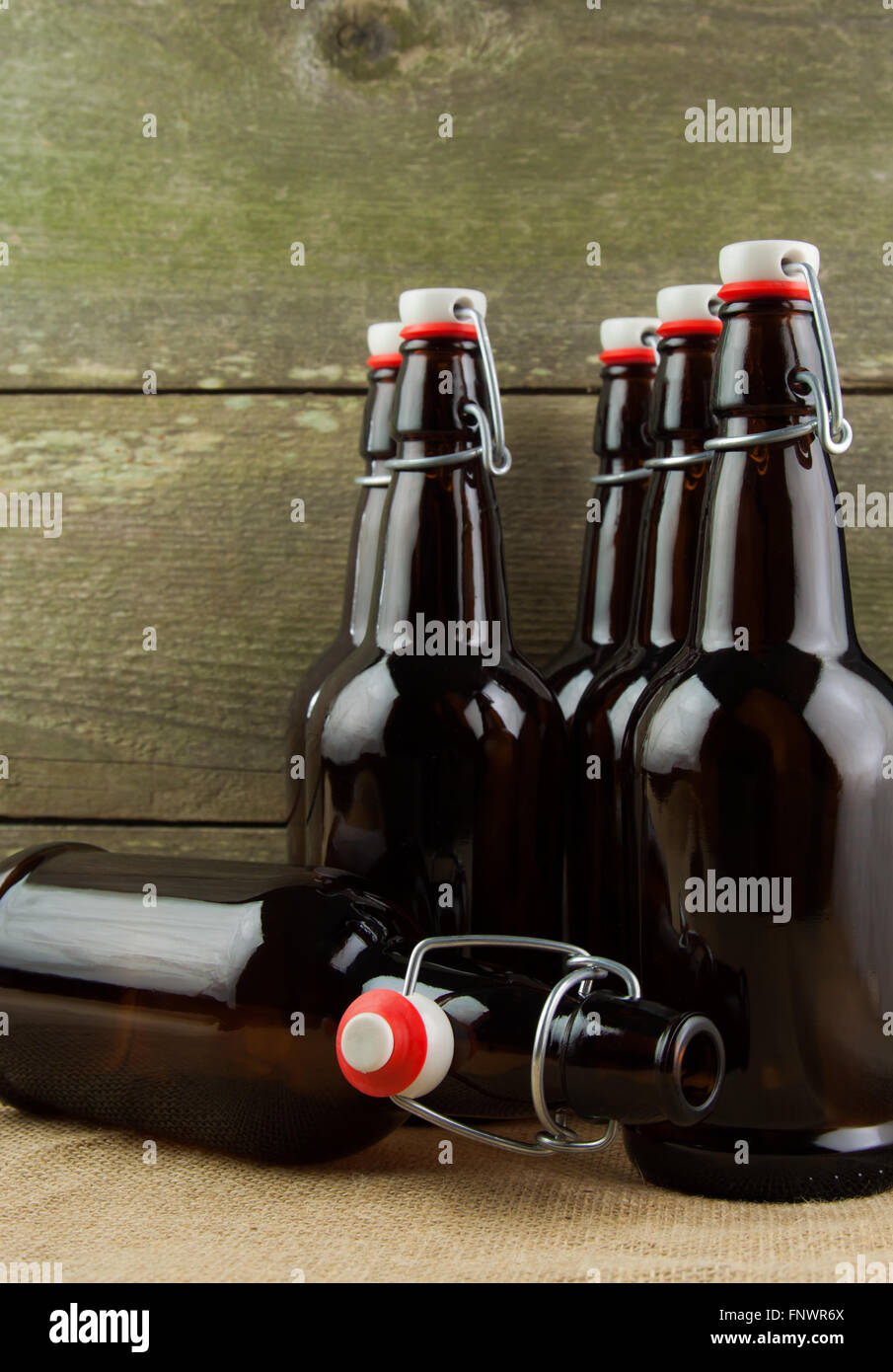 home brew easy cap beer bottles Stock Photo Alamy