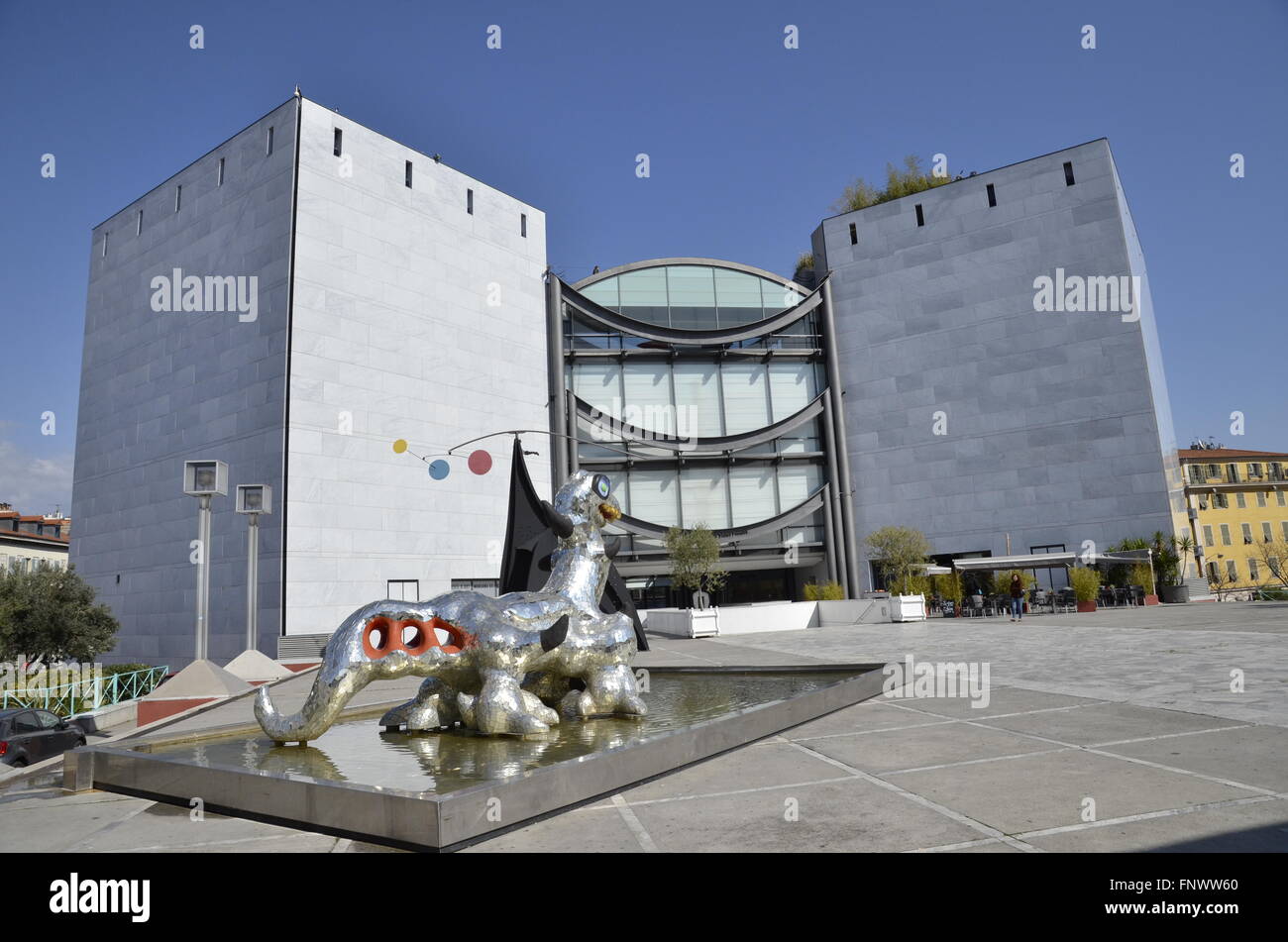 Sculpture "The Loch Ness Monster" by Niki de Saint Phalle at the Museum of  Modern Art in Nice, France Stock Photo - Alamy