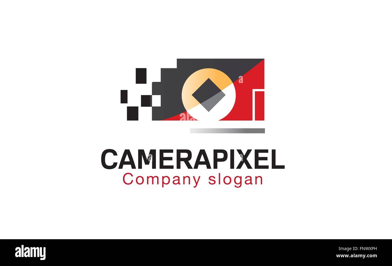 Camera Pixel Design Illustration Stock Vector