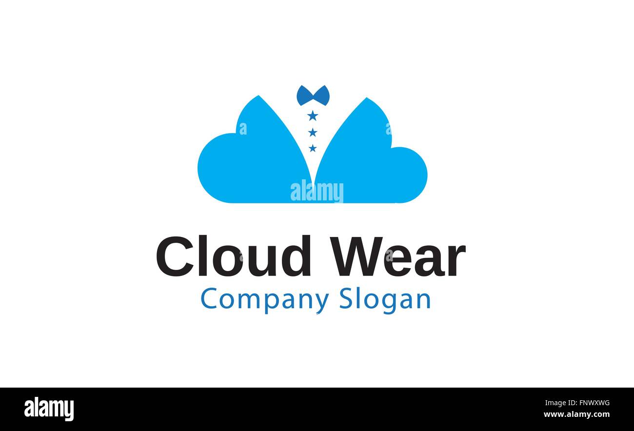 Cloud Wear Design Illustration Stock Vector