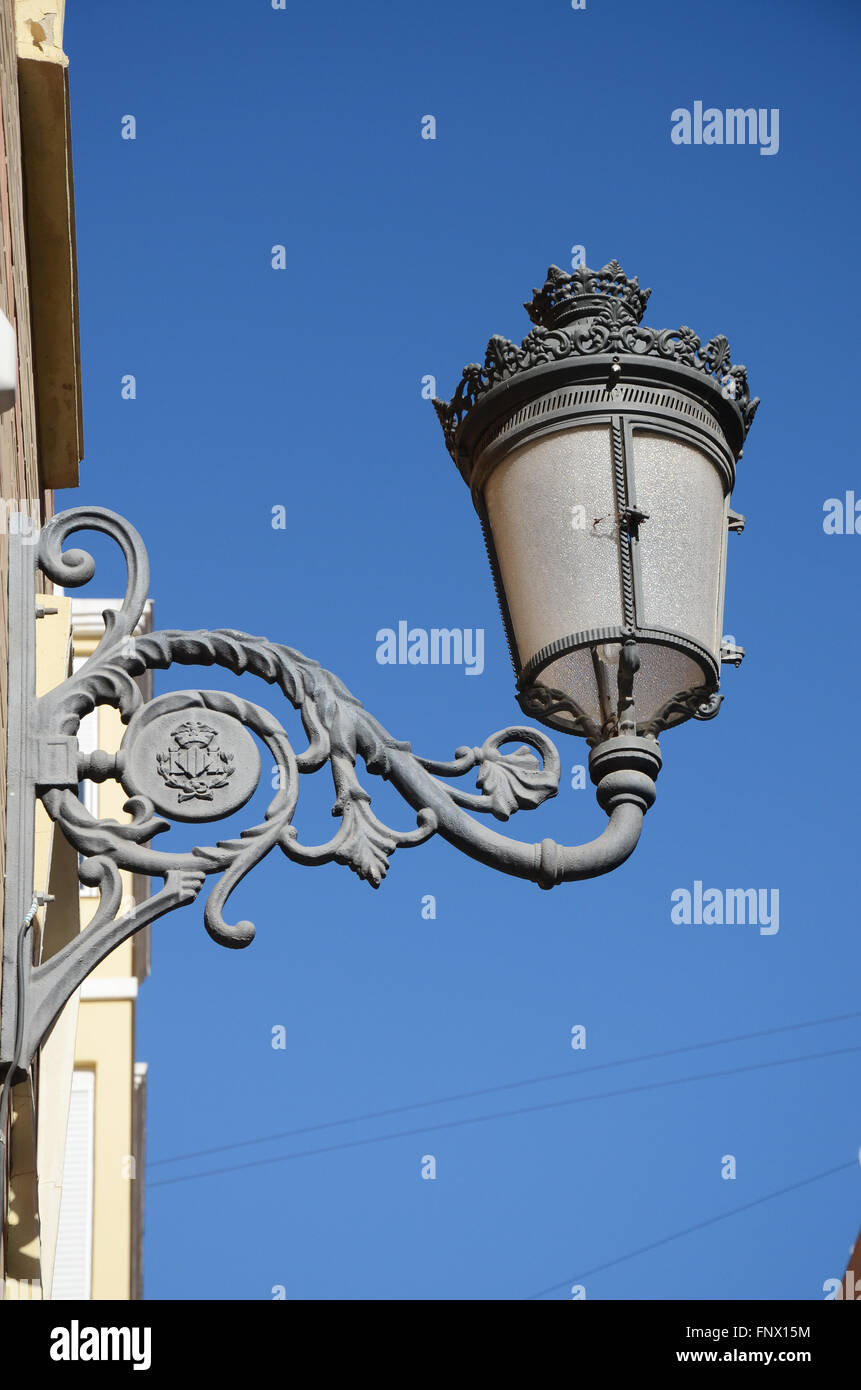 street lamp Valencia Spain Stock Photo
